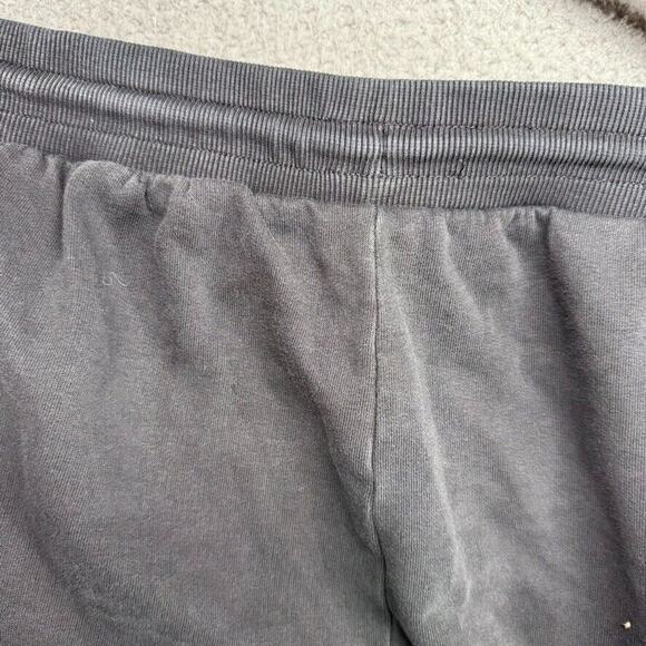 Gymshark Sweatpants Men's Small Black Cuffed Jogger Spellout Gym Faded Workout - Picture 9 of 12